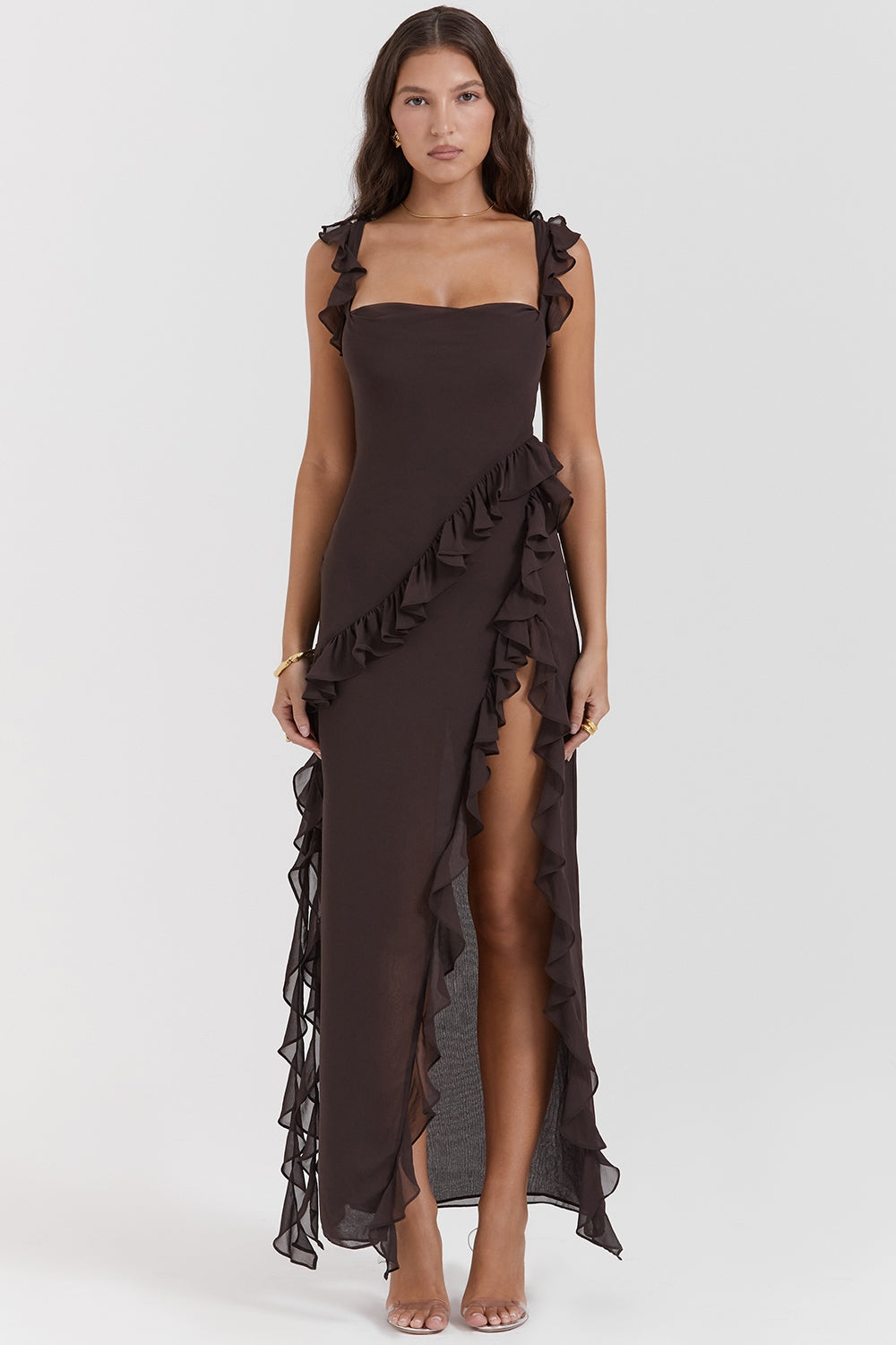 Victoria Ruffle Maxi Dress